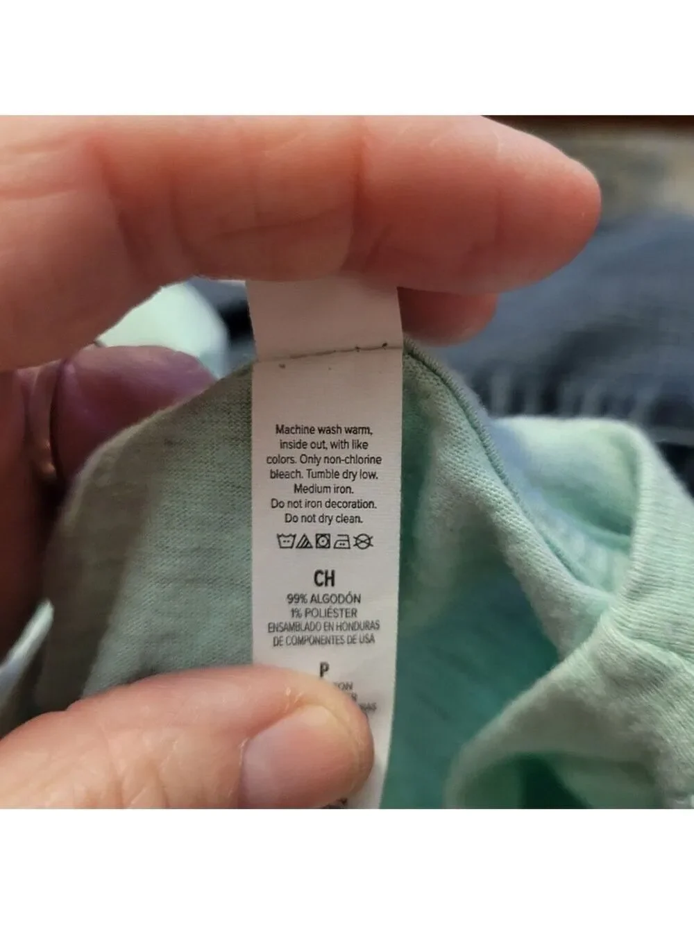 Bella Canvas Light Green Tee Size S
